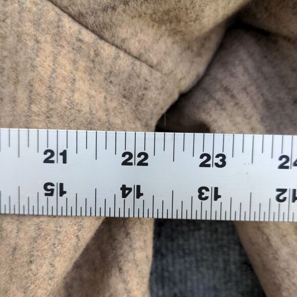 Woolrich Women's Wool Blend Knit Jacket Tan Oatmeal XL Zipped Pockets - Picture 14 of 14